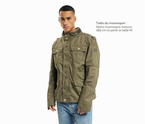 Veste Brandit Britannia pour homme style militaire décontracté - 2