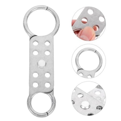Image of Safety Lock Hasp Aluminum Hasp Tagout 8 Holes Double-end Padlock for Industrial Use