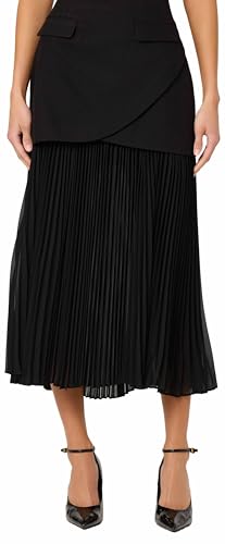 ASTR The Label Women's Deaile Skirt, Black, M