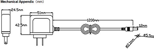Compact 12V Dc, 300Ma, Quality Regulated Power Adapter. 2.1Mm Id, 5.5Mm Od. Can Handle 100Vac - 240Vac. #TOP4