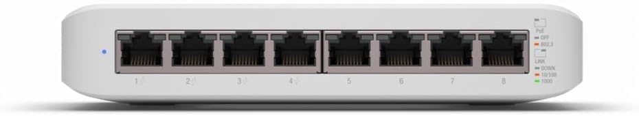 Ubiquiti UniFi Switch Lite 8 PoE |(USW-Lite-8-PoE) 8-Port Gigabit Switch with 4 PoE+ 802.3at Ports (2-Pack)