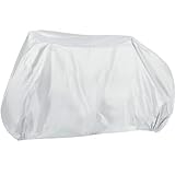 GARVALON Fahrradabdeckung Xl Winddicht Outdoor Fahrradschutzhülle Silber für Mountainbikes E Bikes