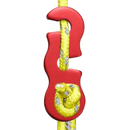 Seilspanner, Campingclip für Seilbefestigung, leichter Kordelspanner, langlebiger Zeltanker, starkeâ€¦ – Miniatur
