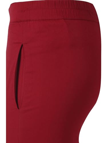 Image of Saundarya Women's Regular Fit Stretchable Cotton Trousers Pants