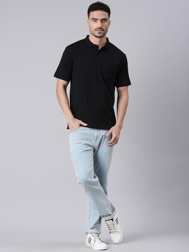 Image of Classic Polo Men's Half Sleeve Polo Neck Authentic Fit Solid Cotton T-Shirt