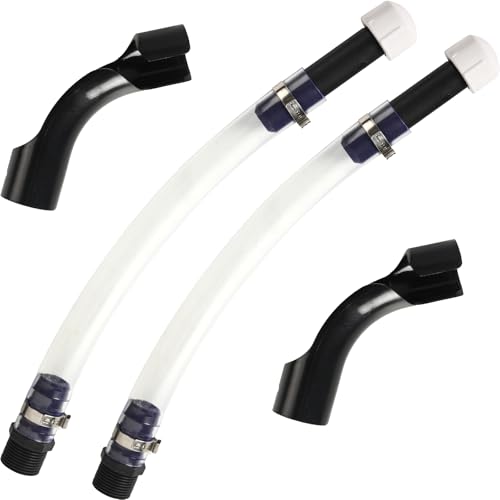 Image of Calvana Racing Fuel Jug Hose 3044 Replacement Kit with 2 Fuel Hoses, 2 Elbow Adapters,Compatible with VP Racing Fuel Jug,5.5 and 10 Gallon Fuel Cans,Diesel Fuel Can,Dirt Bike & Motorcycle Accessories