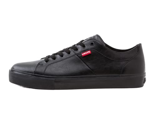 Levi's Woodward, Zapatillas Hombre, Negro (Brilliant Black), 44 EU
