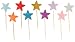 50pcs Star Cupcake Toppers DIY Glitter Mini Birthday Cake Snack Decorations Picks Suppliers Party Accessories for Wedding Baby Shower