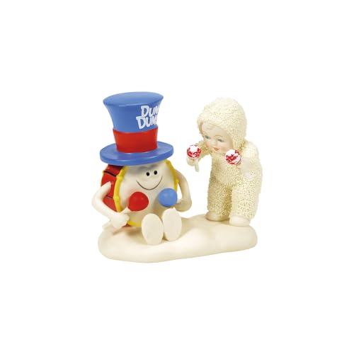 Department 56 Snowbabies Dum-Dums Pops Drum with Top Hat Figurine, 3.23 Inch, Multicolor