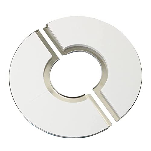 Image of 2pcs Wall Split Flange, Stainless Steel Round Escutcheon Plate Wall-mounted Water Pipe Cover Accessories for 41mm Diameter Pipe