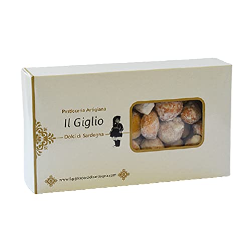 PIRICHITTOS - Biscotti Artigianali della tradizione Sarda al gusto di limone - Pasticceria Artigiana Il Giglio Dolci di Sardegna - Confezione rigida riciclabile 350 gramm