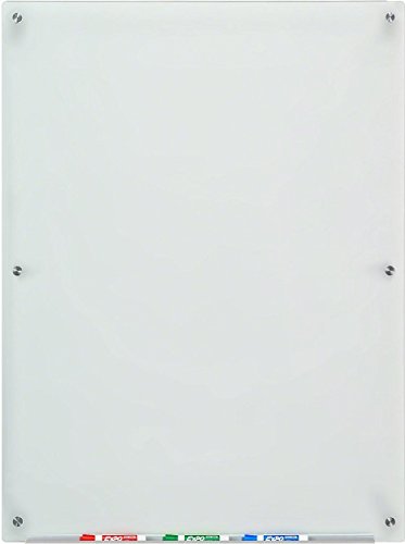 Audio-Visual Direct Frosted Glass Dry-Erase Board Set - 4' X 3' - Includes Hardware & Marker Tray (Non-Magnetic) #TOP1