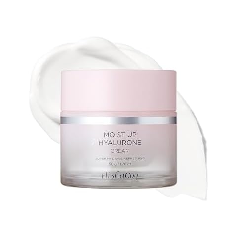 Elishacoy Moist Up Hyalurone 80-Hour Hyaluronic Acid face Cream with Long-Lasting Hydration, Oil-Free Gel, Korean Skin Care, Good for Dryness, Dullness, Uneven Texture | Oily, Combination Skin Types Cover