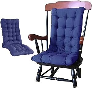 Garden High Back Chair Cushion 120 x 50CM Sun Lounger Recliner Cushion Thick Soft Rocking Seat Pad for Indoor Outdoor Travel Holiday Beach (B)