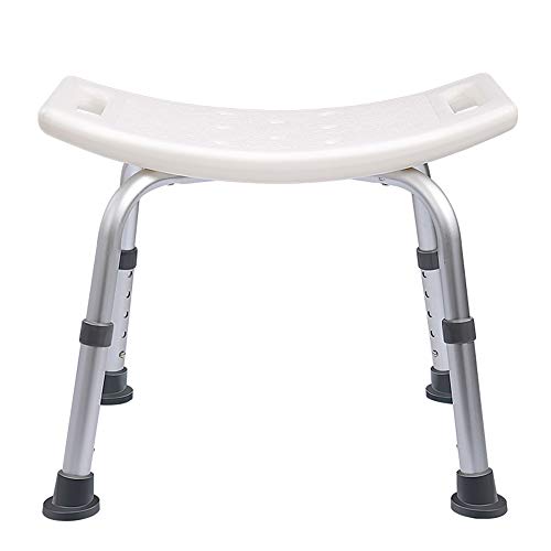 AT Silla de Baño,Silla de Ducha de Aluminio para Baño Doméstico,Silla Antideslizante Ajustable en Altura para Mujeres Embarazadas,Ancianos,Discapacitados Silla/Como se muestra/Bath chair