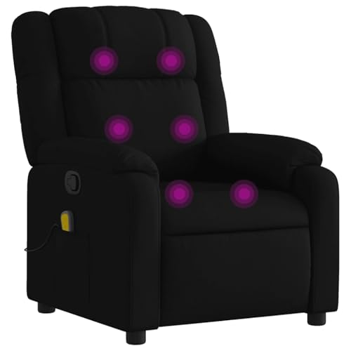 Sillón reclinable ajustable negro miniatura 1