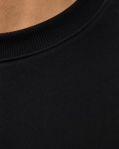 Image of Nobero Sweatshirts for Man Stylish | 280 GSM Rich Cotton Fleece Solid Regular Fit Full Sleeve Sweatshirt for Men | Stylish Casual Wear Winter Crew Neck Sweatshirt for Men
