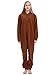 Pijama Animal Entero Unisex para Adultos con Capucha Cosplay Pyjamas Brown Oso...