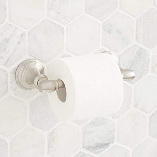 Signature Hardware 480491 Beasley Double Post Toilet Paper Holder