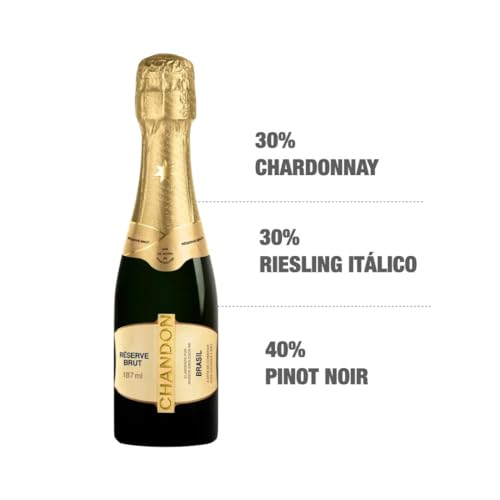 Presente Elegante Gourmet: Chandon Reserve Brut Baby Espumante e Trufas Chocolate Importado Suíço Pr