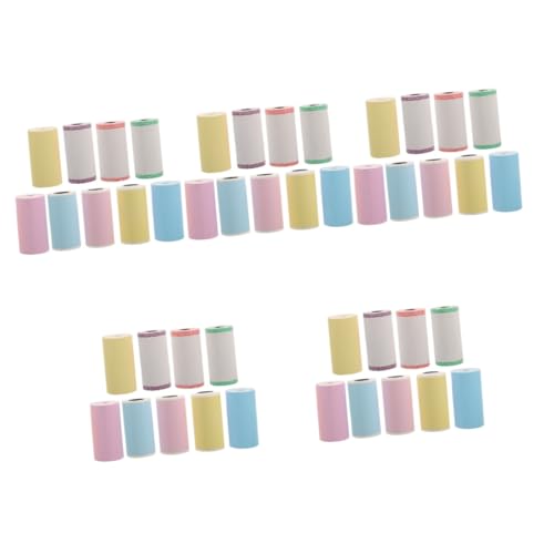 Étiquettes thermiques autocollantes HOMSFOU mini imprimante 45 rouleaux