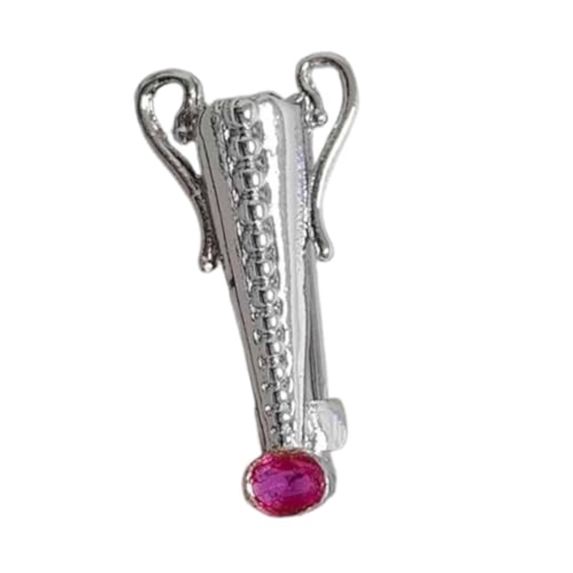 Flower Insert Brooch, Wearable Metal Pin for Events