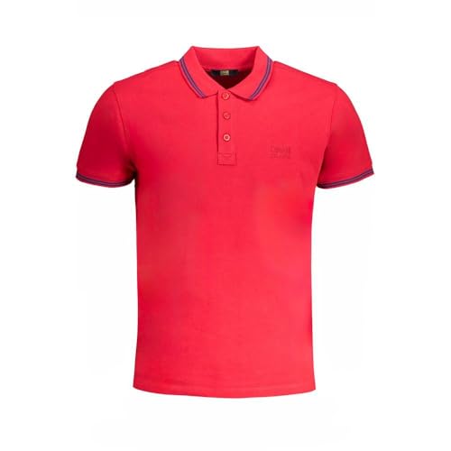 Polo Cavalli Class Homme en Coton Rouge - Coupe Ajustée Élégante