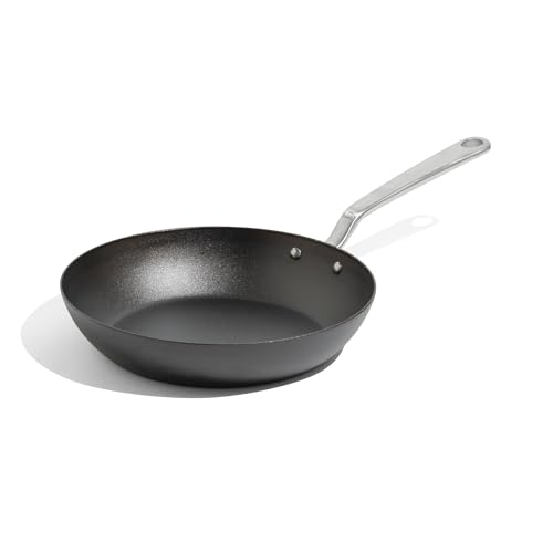 Made In Cookware - Seasoned 10' Blue Carbon Steel Frying Pan - (Like Cast Iron, but Better) - Professional Cookware - Crafted in Sweden - Induction Compatible