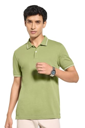 Image of Peregrine by Pantaloons Men's Solid Slim Fit Polo Shirt