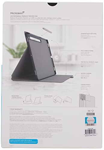 Speck Products Balancefolio Tablet Case And Stand For Samsung Galaxy Tab S8 Ultra, Black/Black #TOP6