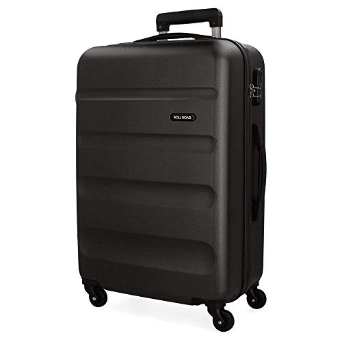 Valise Moyenne Rigide 65cm Roll Road Flex Noir