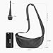 Premium Suede Leather Crossbody Sling Bags, Minimalist Hobo Bag for Women and High Mercerized Chest Bags with Wide Strap (Grey)