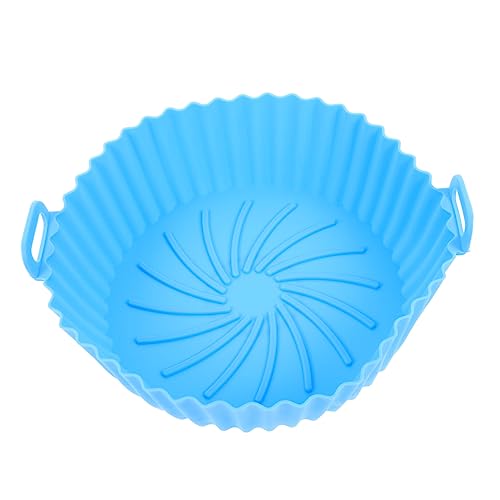 Air Fryer Silicone Pot with Handles Non-stick Baking Liner for Release Stains Reduces Oil Use for Air Fryers and Baking Needs Ma