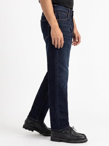 Image of Spykar Men's Ricardo Straight Fit Jeans | Mid Rise | Casual Denim | Non-Stretch Fit | Jeans for Man