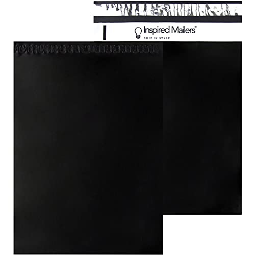 Inspired Mailers - Poly Mailers 10x13-100 Pack - Black Poly Mailers - Shipping Bags for Clothing - Large Mailing Envelopes - Shipping Envelopes - Package Bags - 10x13 Mailers