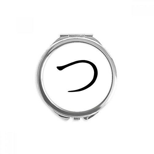 Miroir maquillage hiragana japonais tsu un cadeau original pour passionnés