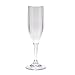 G.E.T. SW-1401-1-SAN-CL-EC BPA-Free Shatterproof Plastic Champagne Glasses, 6 Ounce, Clear (Set of 4)