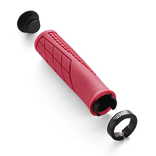 Bw Usa Ergo-Lock Mtb Grips – Comfortable Ergonomic Lock-On Bike Handlebar Grips – Great For Mtb, Beach Cruiser And Commuter Bikes - Red #TOP2