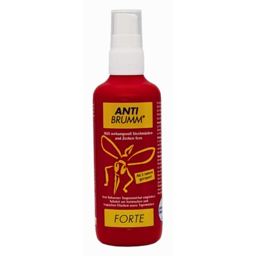 Anti Brumm Forte Pumpspray 1x 150 ml I Insekten-Repellent I effektiver Schutz gegen Mücken und Zecken I DEET I Für Fernreisen, Tropen I Spar-Set plus Pharma Perle give-away