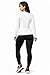 Opna Women's Long Sleeve Athletic Shirts – Moisture Wicking Dry Fit Workout Tops WHITE-L