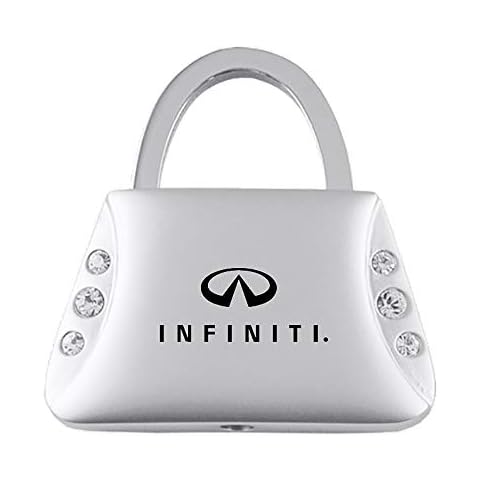 Au-TOMOTIVE GOLD Clear Crystals Purse Key Chain for Infiniti Cover
