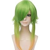 KAPVXRKI Gumi Cosplay Wig Heat Resistant Synthetic Wigs for Halloween Costume Party Role Play+Wig Cap