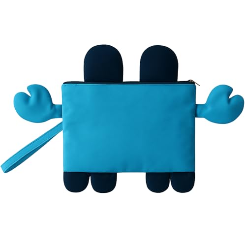 Image of Kids Swimming Bag | Mini Travel for Preschool, Nursery, Beach | Wet & Dry Separation Storage for Boys & Girls Clothes (Crab Shape Blue)