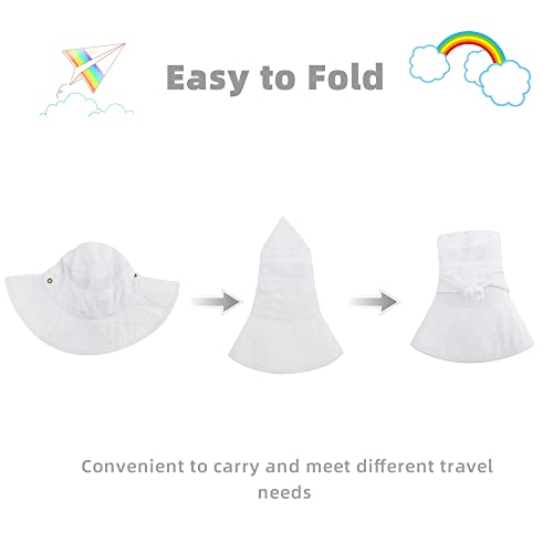 Baby Sun Hat UPF 50+ Toddler Beach Sun Hats Adjustable Kids Summer Hat Infant Hat for Boys Girls3