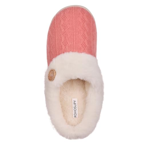 RDHOSUPY Cozy Slippers for Women Fuzy and Slip-on House Slippers2
