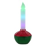 Mr. Christmas 24" Vintage Blow Mold Bubble Light Candle with Noel Decal, Color Changing LED Christmas Decoration, Outdoor Safe