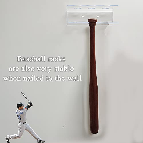 Zyj-Awasa Baseball Holder And Bat Rack For Wall Display, Baseball Bat Wall Mount, Clear Acrylic Baseball Bat Display Racks (Acrylic) #TOP1