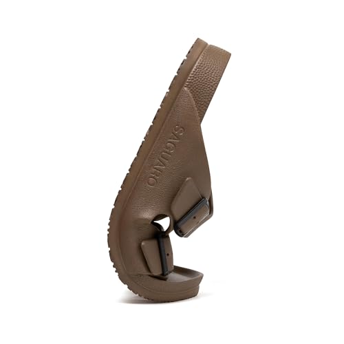 Image of SAGUARO Men's Women's Comfort Double Buckle Sandals Lightweight Adjustable EVA Sandals with Rubble Sole