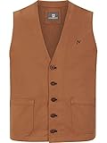Jan Vanderstorm Herren Weste Baldvini cognac L - 54