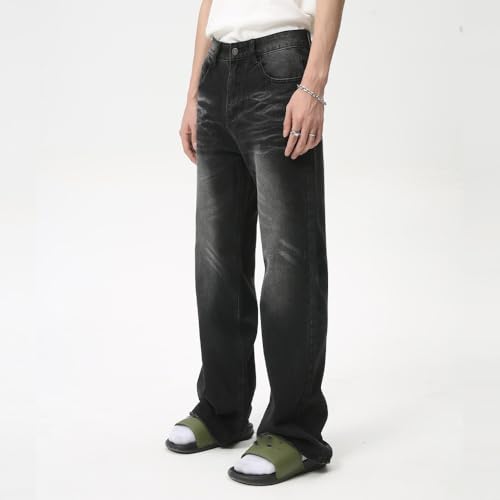 Men's Denim Jeans American Casual Daily Relaxed Straight Leg Weekend Commuter Pants for Men3